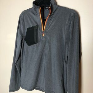 Ralph Lauren X gray and Orange pullover size Small